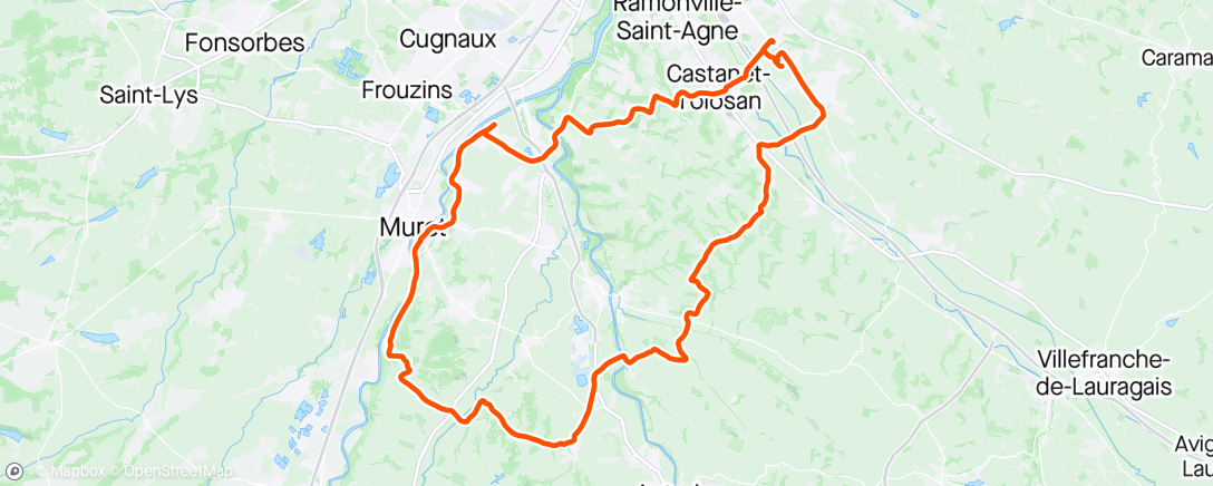 Map of the activity, Sortie vélo avec VCSO