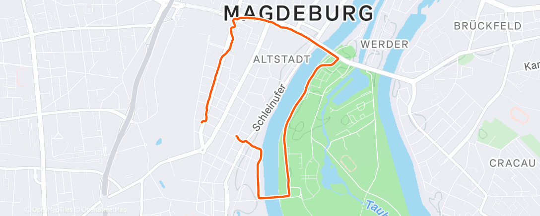 Map of the activity, Spaziergang am Nachmittag