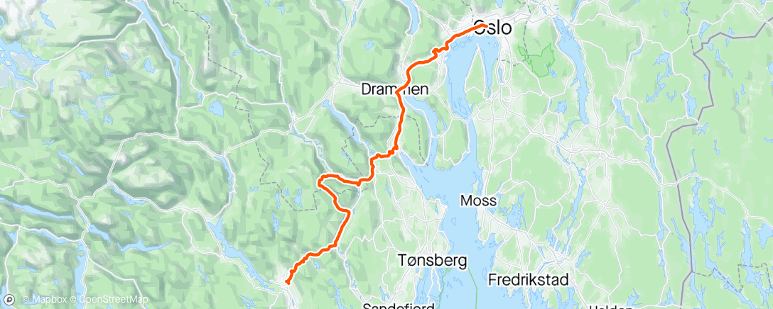 Map of the activity, Oslo- Skien Telemark ❤️