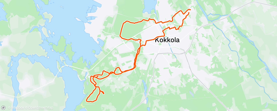 Map of the activity, Afternoon Mountain Bike Ride