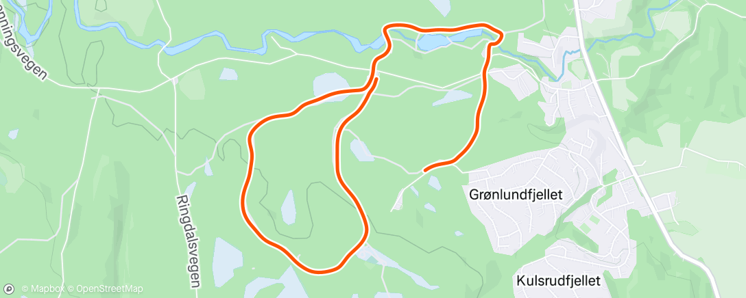 Map of the activity, Lunch Run