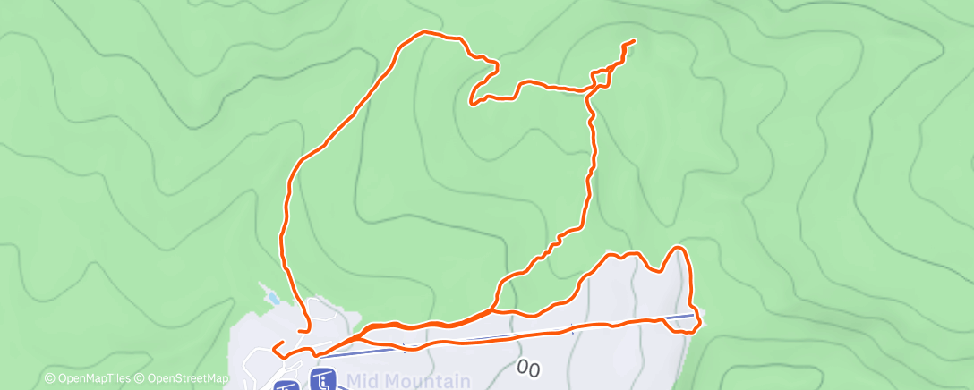 Map of the activity, Evening Backcountry Ski