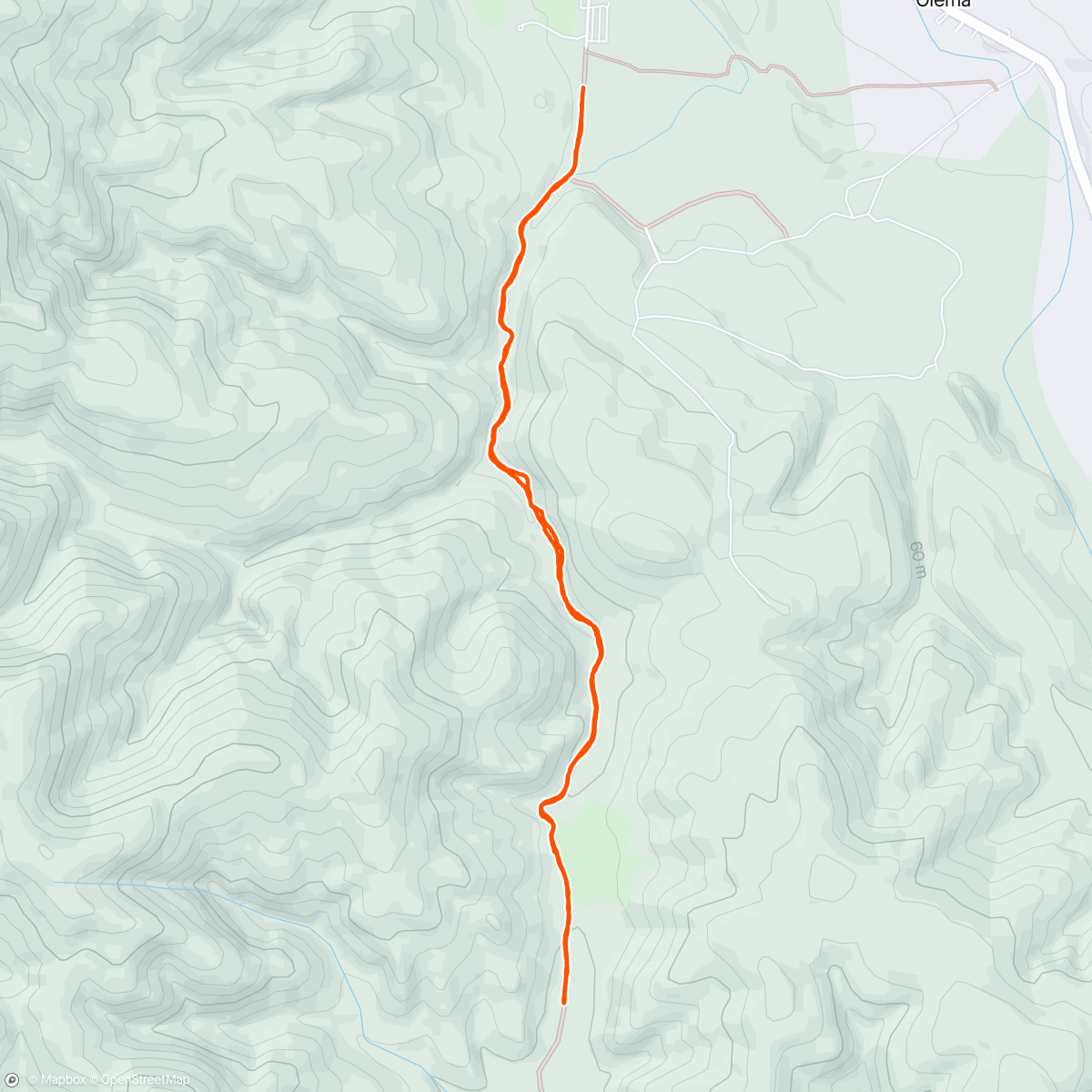 Map of the activity, Valle del oso