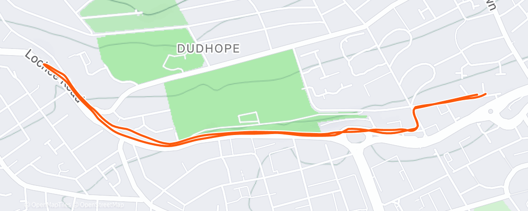 Map of the activity, Night Run