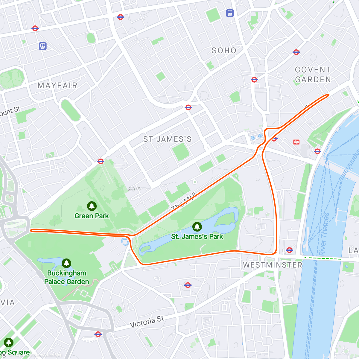アクティビティ「Zwift - 01. Sweet Spot Foundation [Lite] in London」の地図