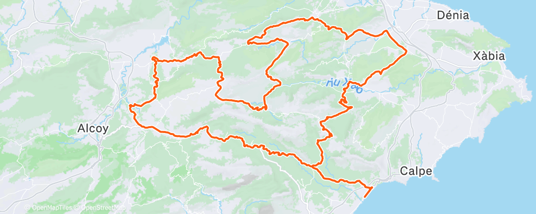 Map of the activity, Morning Ride