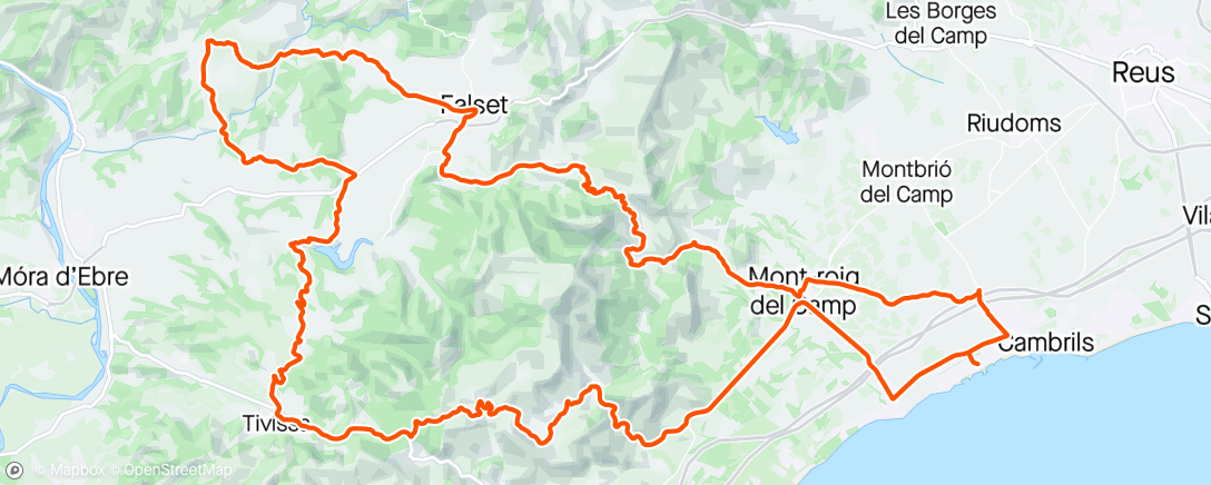 Map of the activity, Coll Roig - El Molar - Coll de Fatxes