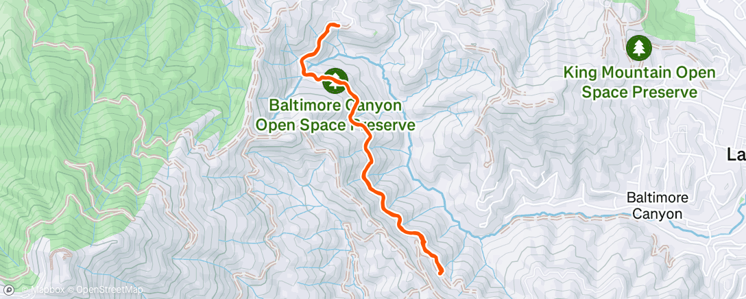 Map of the activity, Evening Walk
