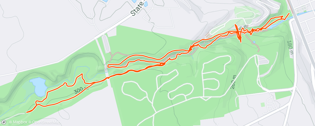 Map of the activity, Morning Hike