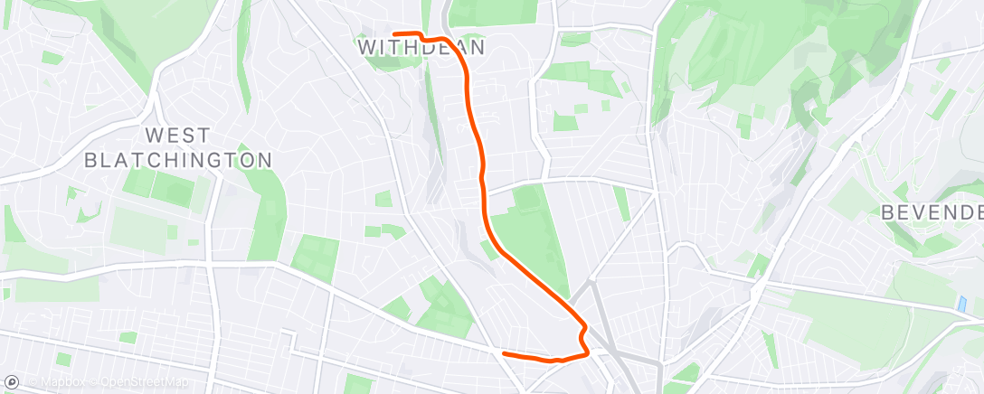 Map of the activity, ➡️Withdean