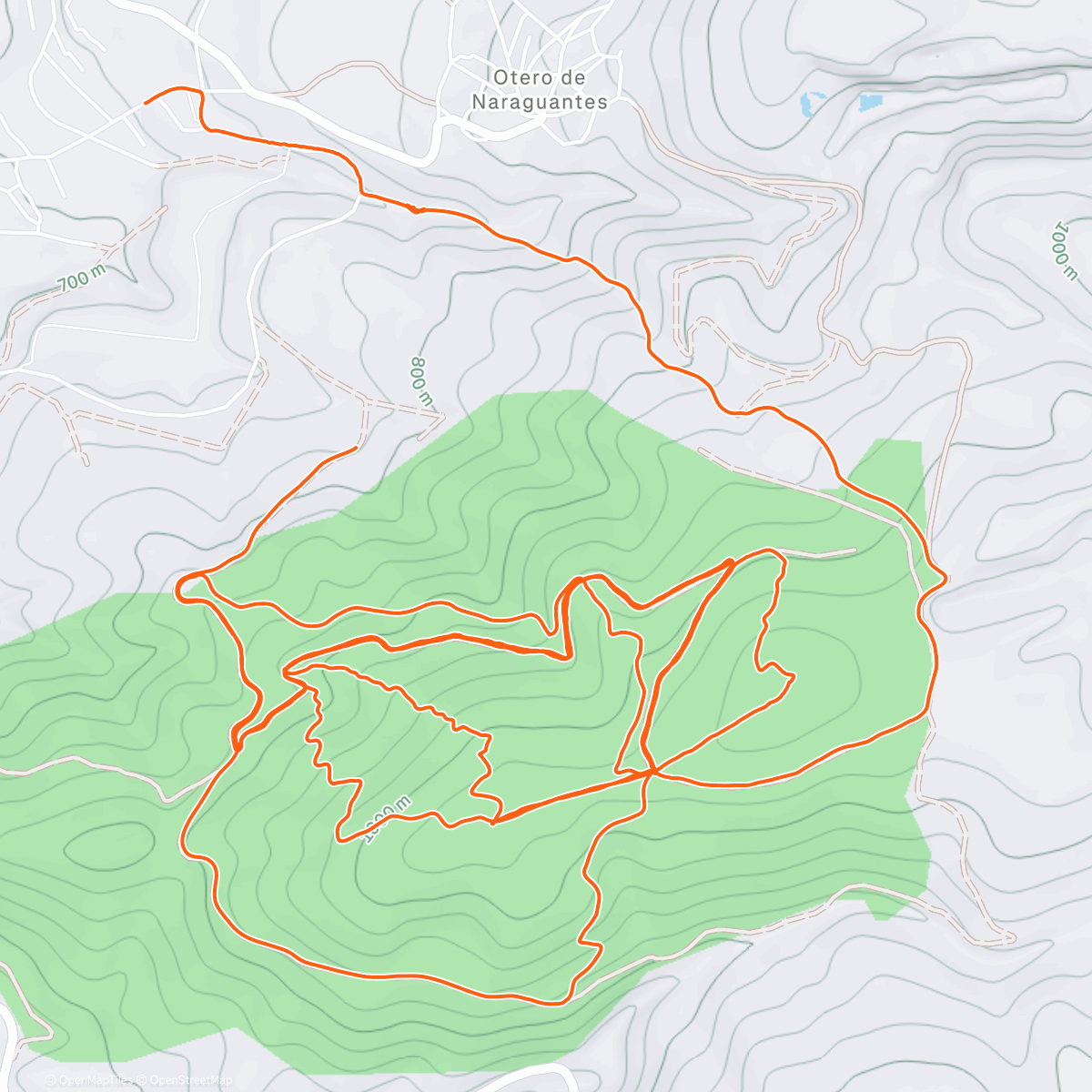 Map of the activity, Rubionada buena