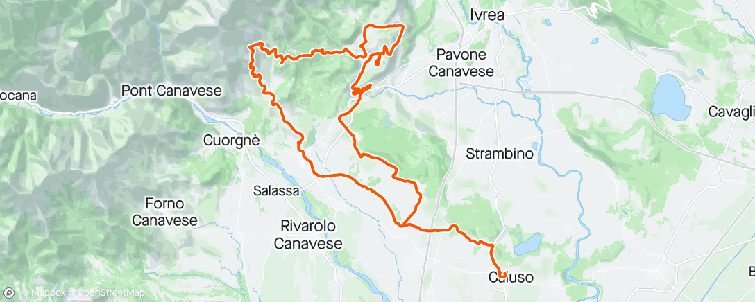 Map of the activity, Valle Sacra e Valchiusella