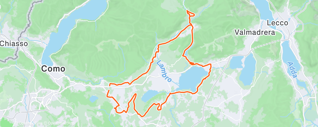 Map of the activity, Uscita pomeridiana