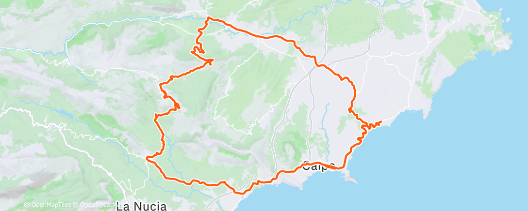 Map of the activity, Morning Ride