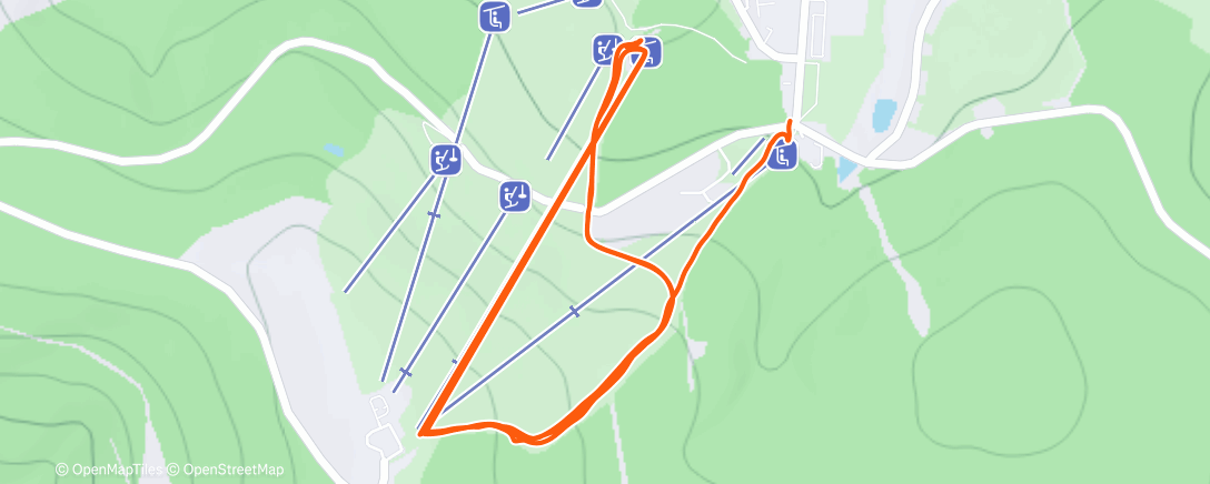 Карта физической активности (Morning Alpine Ski)