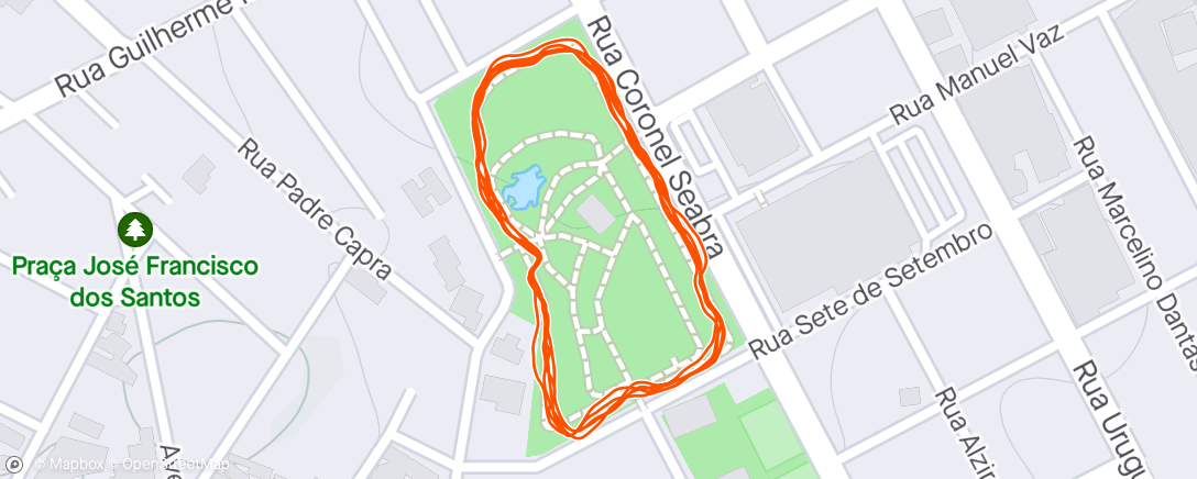Map of the activity, Caminhada na hora do almoço