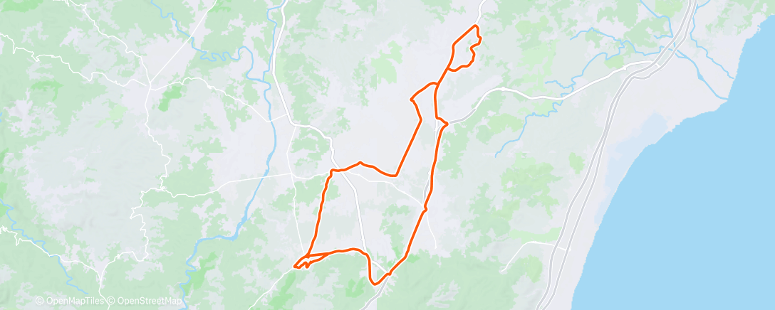 Карта физической активности (Bicicleta por la tarde)