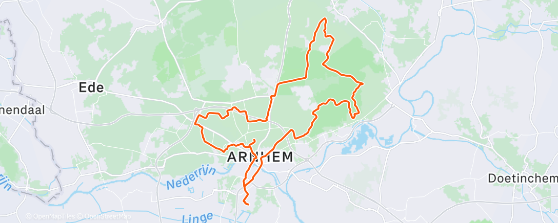 Map of the activity, Reto Gravel