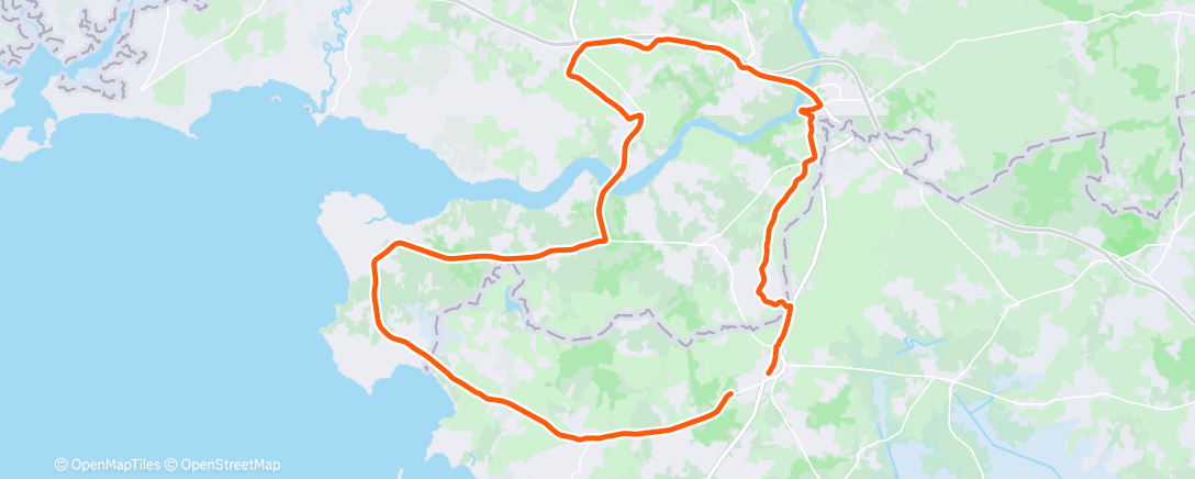 Map of the activity, Morning Ride