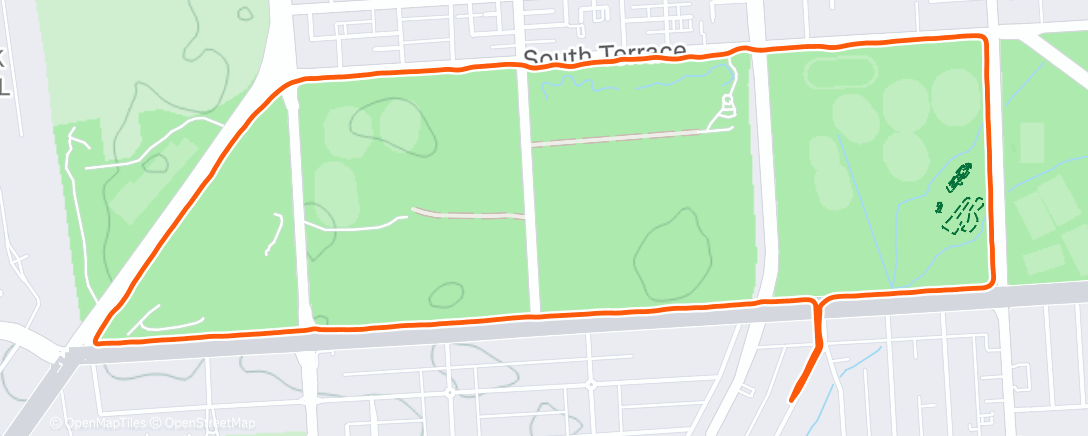 Карта физической активности (Afternoon Run)