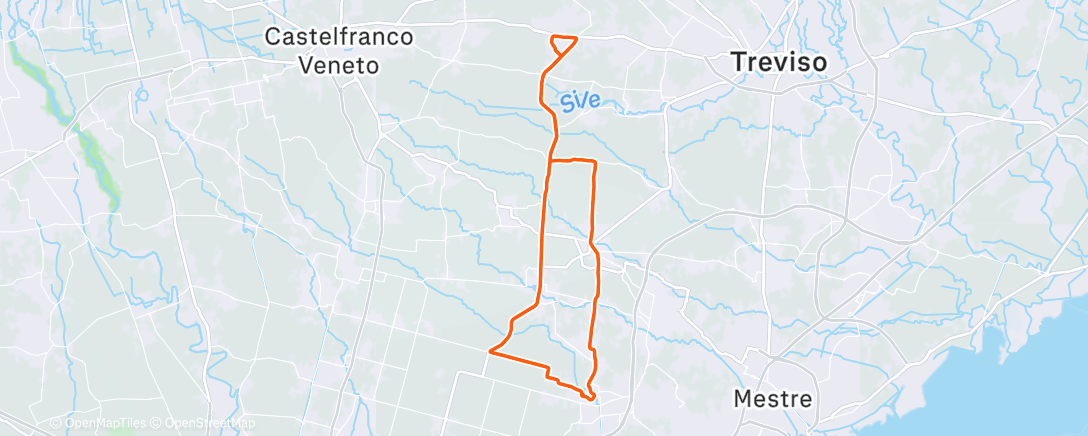 Map of the activity, Morning Ride
