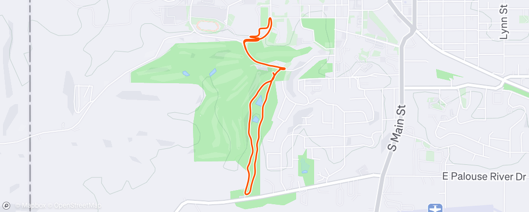 Map of the activity, Lunch Run