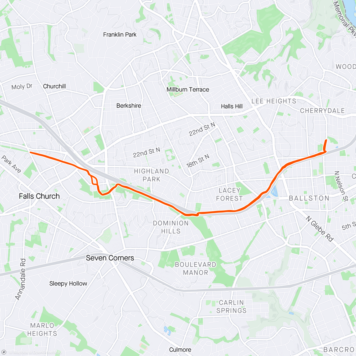 Map of the activity, Longest run of 2024