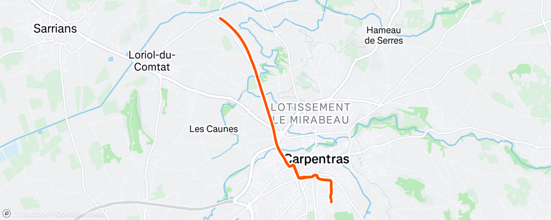 Map of the activity, Marche dans l'après-midi