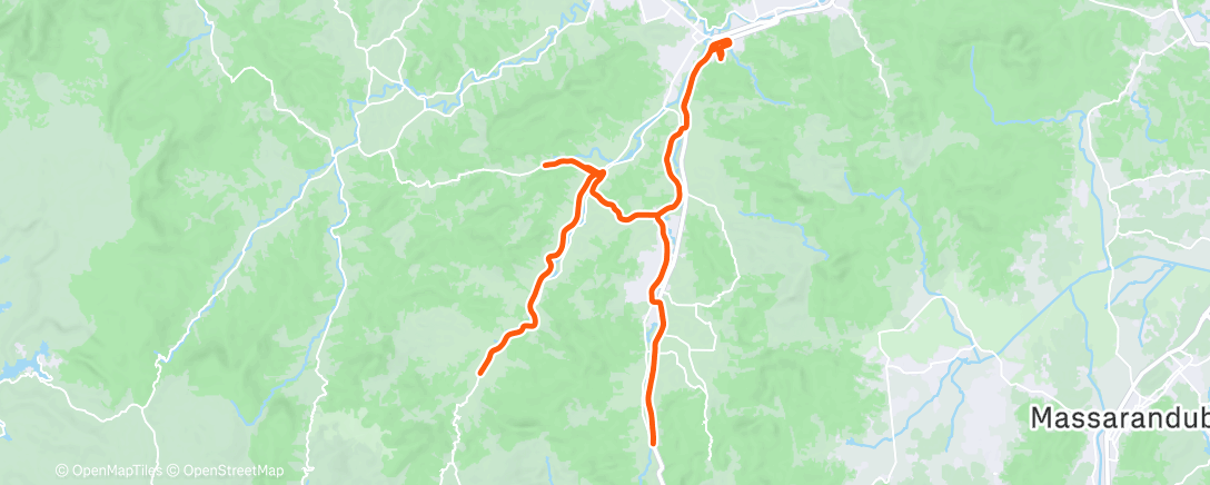 Map of the activity, Road Bike