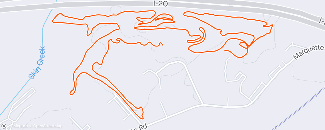 Map of the activity, Good grief I suck Afternoon Mountain Bike Ride
