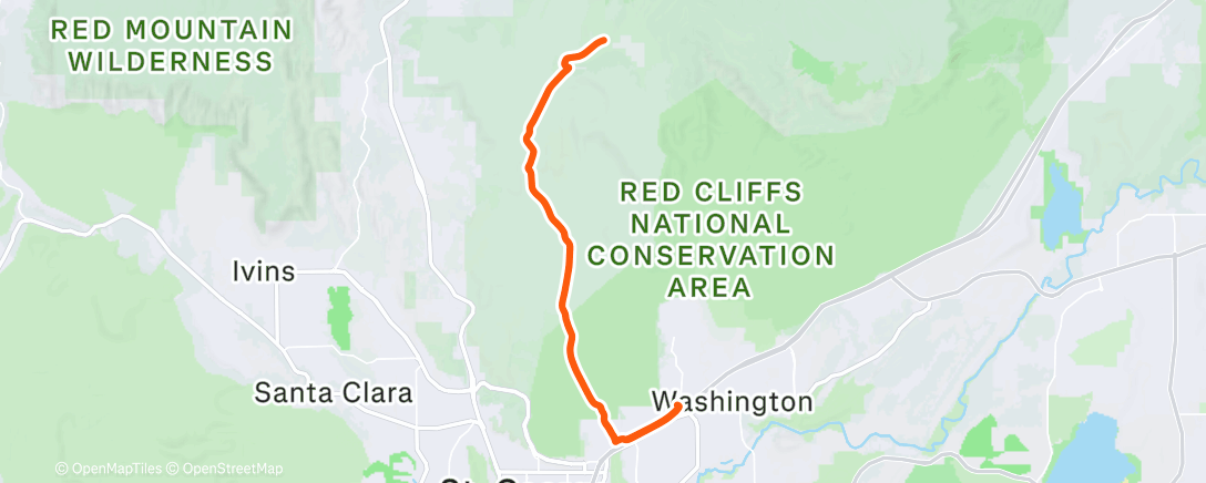 Map of the activity, Lunch Ride