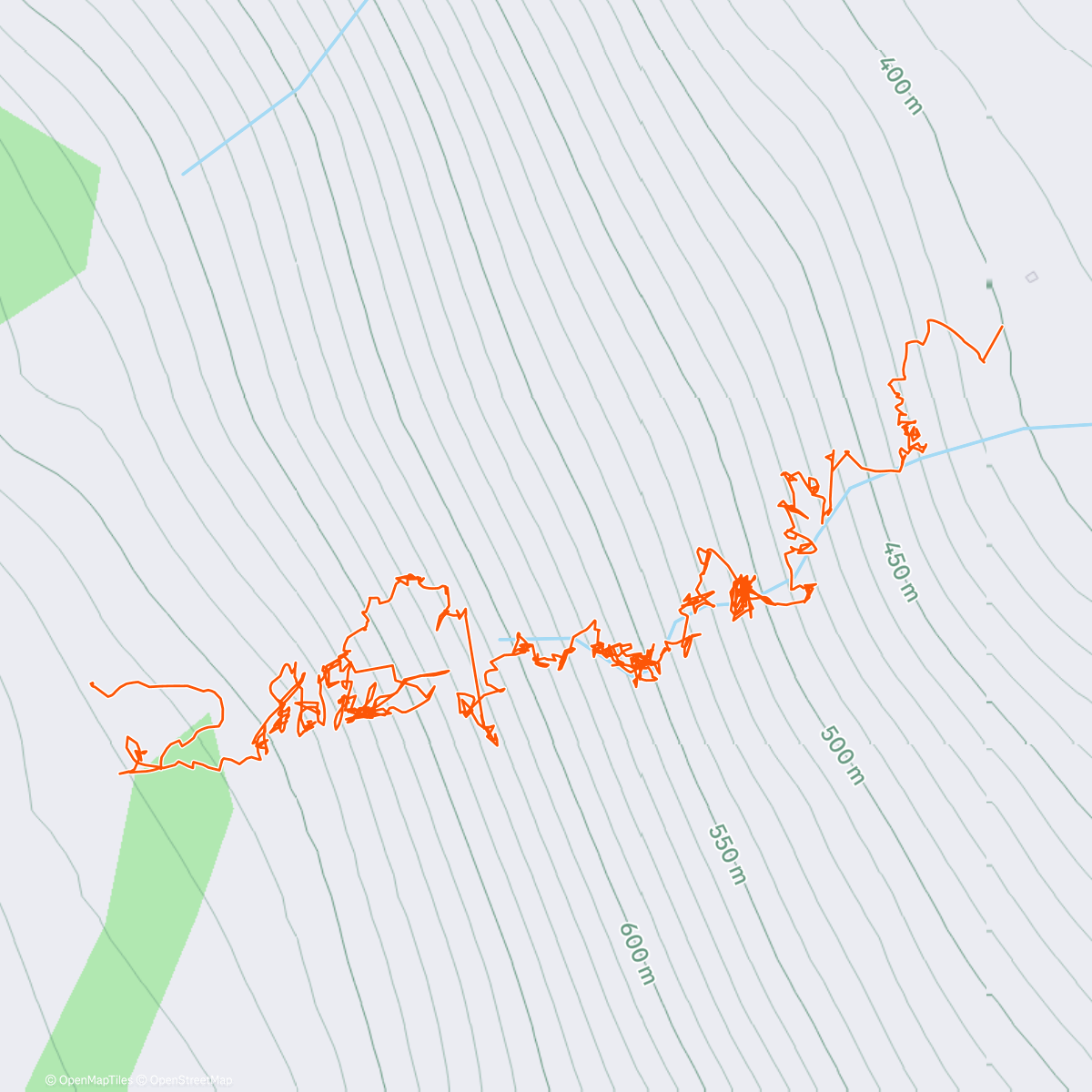 Map of the activity, Wildwire Wanaka