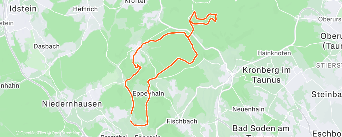 Map of the activity, Afternoon Mountain Bike Ride