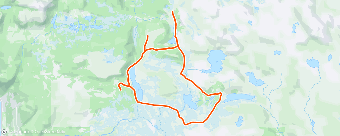 Map of the activity, Nordic Ski- Skate
