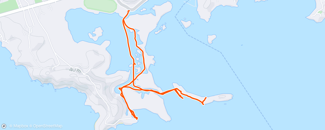 Map of the activity, Kayak, hike, snorkel