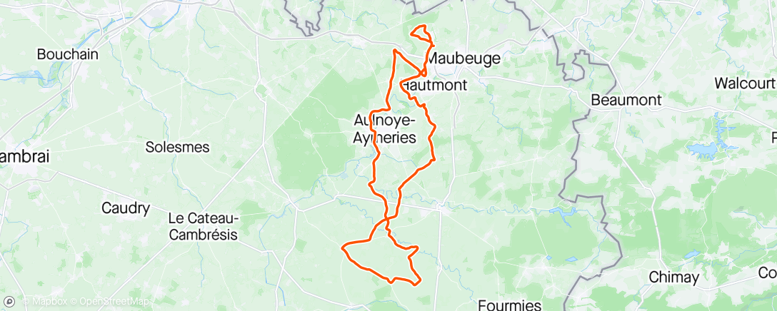 Map of the activity, Sortie l'après-midi