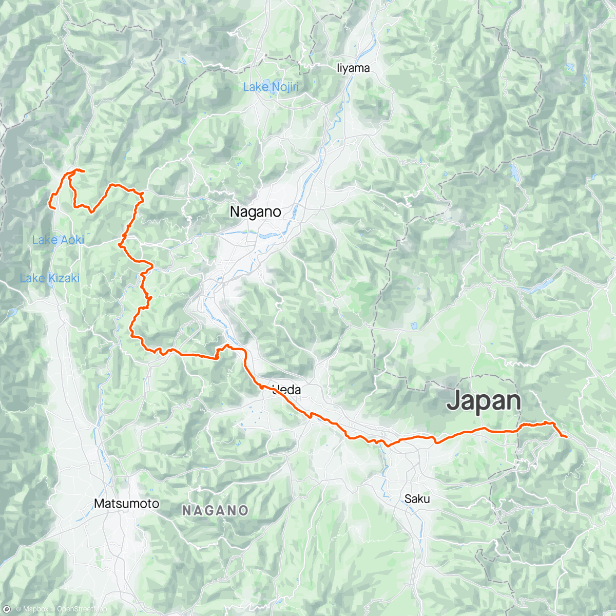 Map of the activity, 北アルプス D2