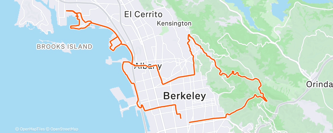 Map of the activity, Trained