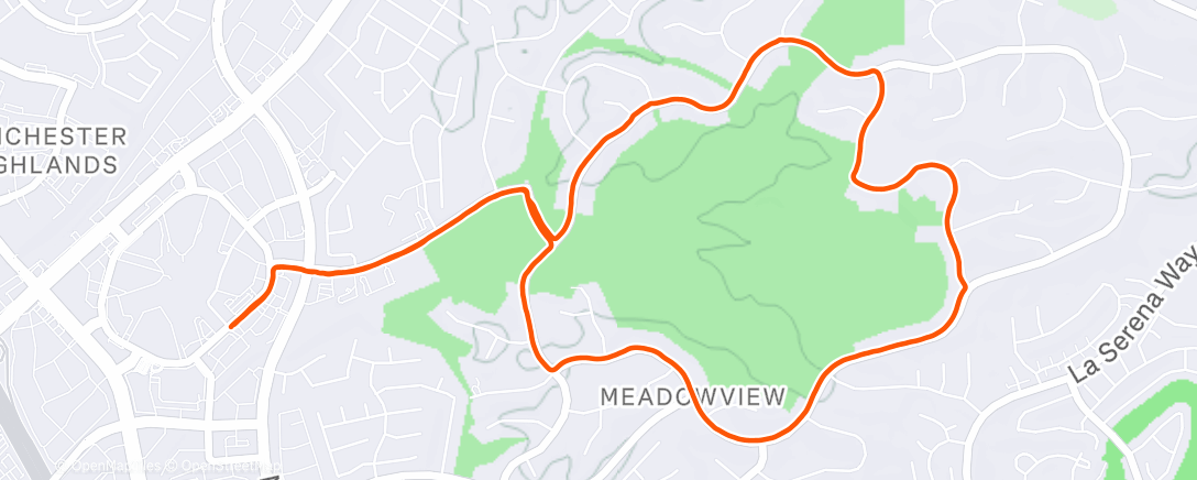 Map of the activity, Tire Rotation + Lulu Hills