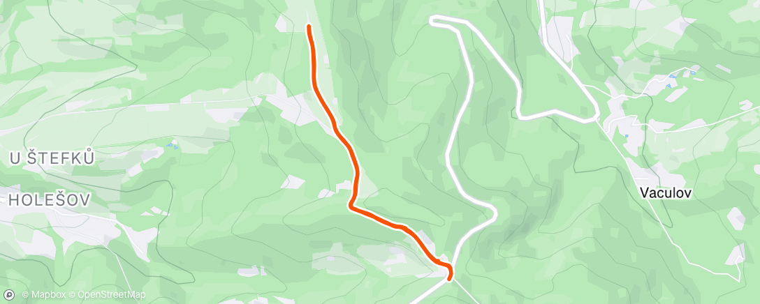 Map of the activity, Afternoon Walk