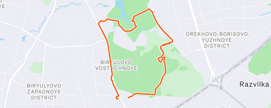 Карта физической активности (Трейлраннинг (после обеда))