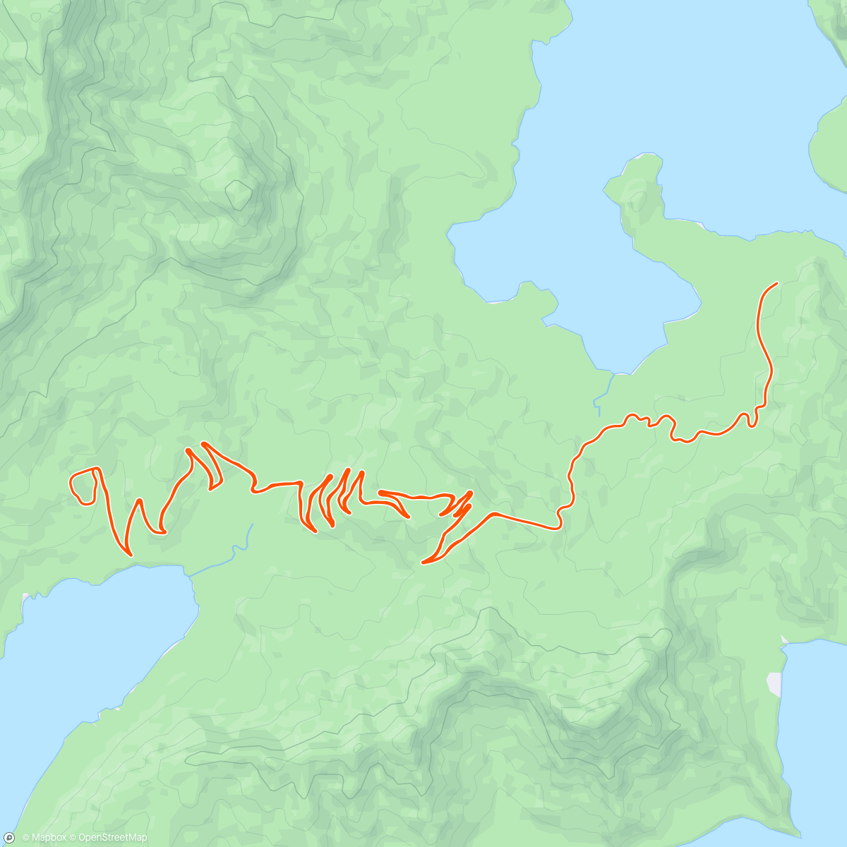 Map of the activity, Zwift - Exo // 30/30sec Anaerobic // on Road to Sky in Watopia