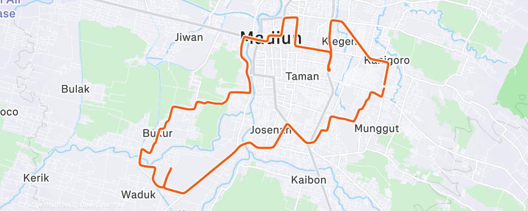 Map of the activity, Soto Madigondo