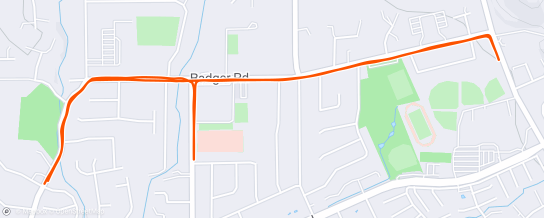 Map of the activity, 3.4 mile walk for my 34th birthday with my pops