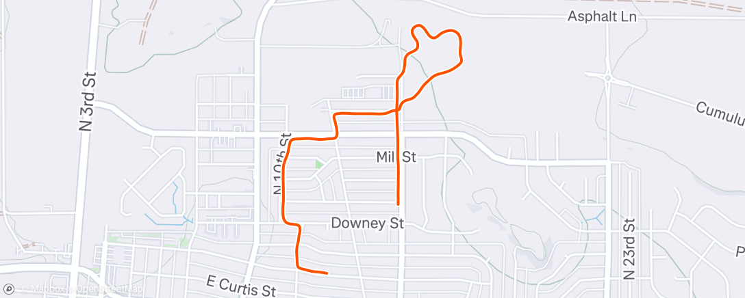 Map of the activity, Morning Walk
