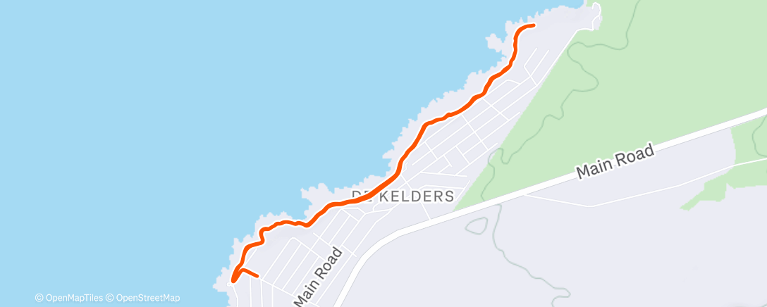 Map of the activity, Morning Trail Run