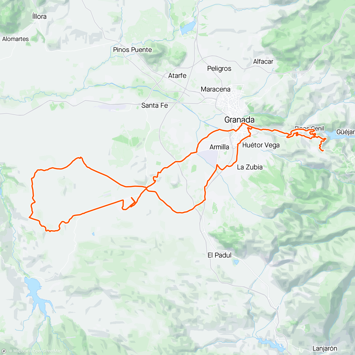 Map of the activity, Sierra Nevada #10