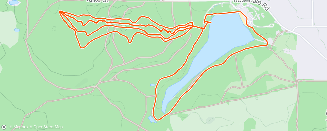 Mapa da atividade, Morning Mountain Bike Ride with Sam