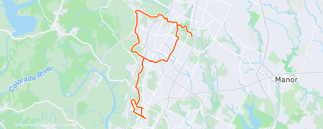 Map of the activity, I’m just a bike in a car’s world