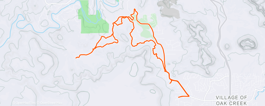Map of the activity, Morning Mountain Bike Ride